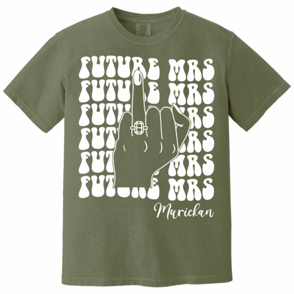 Retro Bachelorette Bride Shirt, Personalized Future Mrs Shirt, Custom Bridal, Bride To Be Shirt, Custom Future Mrs Shirt, Comfort Colors Tee - Image 10