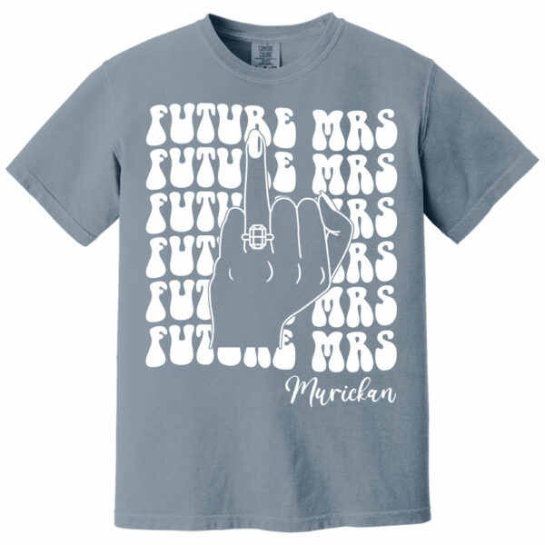 Retro Bachelorette Bride Shirt, Personalized Future Mrs Shirt, Custom Bridal, Bride To Be Shirt, Custom Future Mrs Shirt, Comfort Colors Tee - Image 9