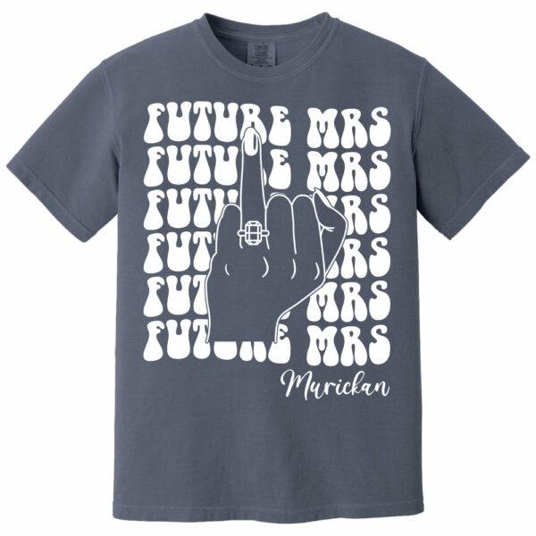 Retro Bachelorette Bride Shirt, Personalized Future Mrs Shirt, Custom Bridal, Bride To Be Shirt, Custom Future Mrs Shirt, Comfort Colors Tee - Image 8