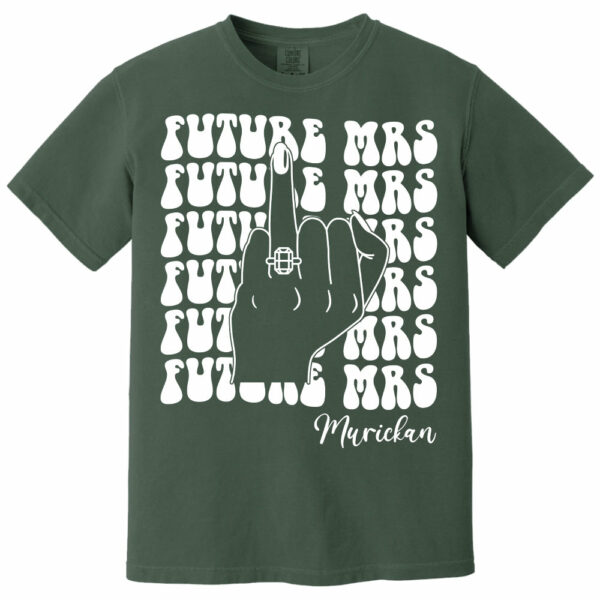 Retro Bachelorette Bride Shirt, Personalized Future Mrs Shirt, Custom Bridal, Bride To Be Shirt, Custom Future Mrs Shirt, Comfort Colors Tee - Image 11
