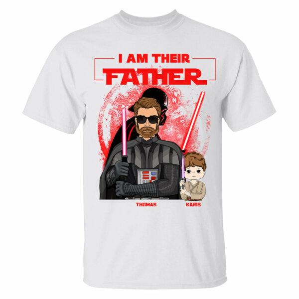 Retro I Am Their Father Custom Shirt For Dad - Father's Day Gift - Image 5