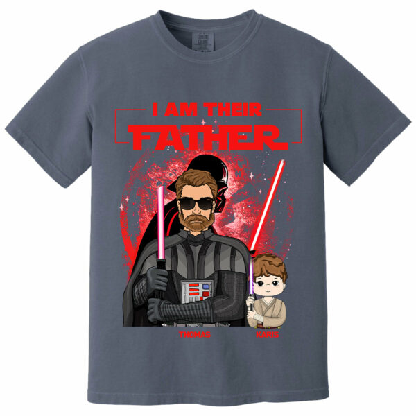 Retro I Am Their Father Custom Shirt For Dad - Father's Day Gift - Image 8