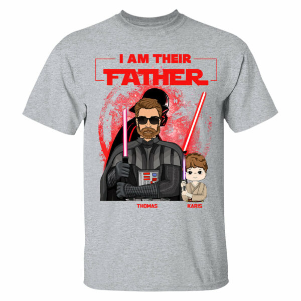 Retro I Am Their Father Custom Shirt For Dad - Father's Day Gift - Image 6