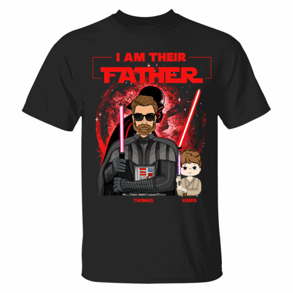 Retro I Am Their Father Custom Shirt For Dad - Father's Day Gift - Image 2