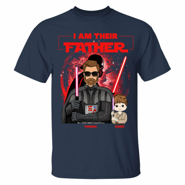 Retro I Am Their Father Custom Shirt For Dad - Father's Day Gift - Image 3