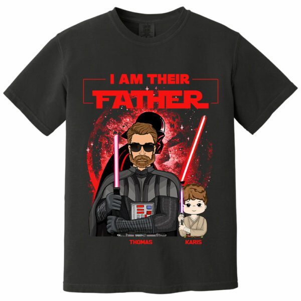 Retro I Am Their Father Custom Shirt For Dad - Father's Day Gift - Image 7