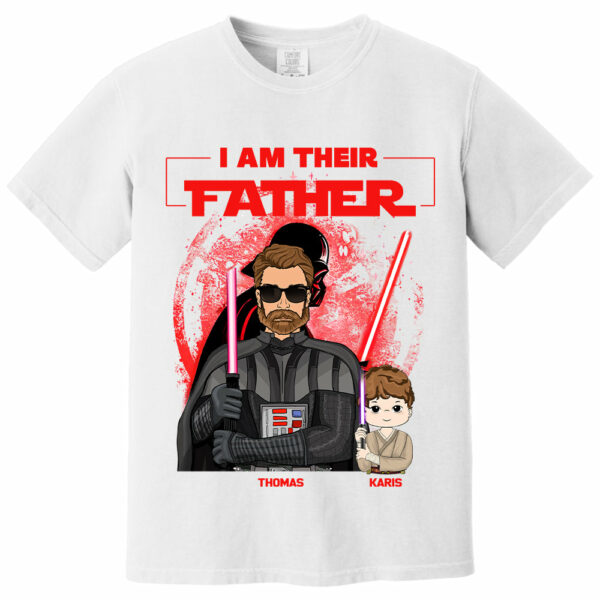 Retro I Am Their Father Custom Shirt For Dad - Father's Day Gift - Image 13