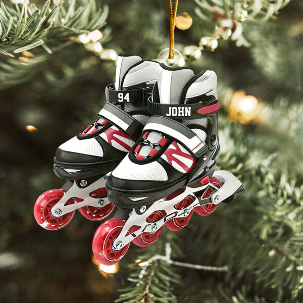 Roller Skate Personalized Acrylic Christmas Ornament, Gift For Roller Skate Lovers - Image 2