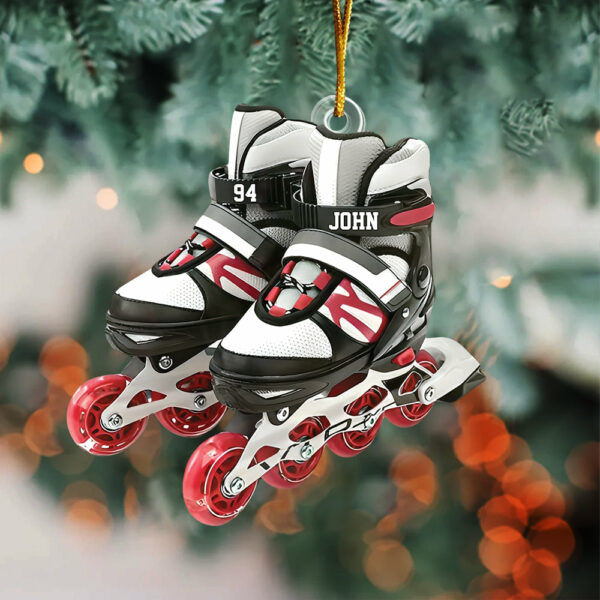 Roller Skate Personalized Acrylic Christmas Ornament, Gift For Roller Skate Lovers - Image 4