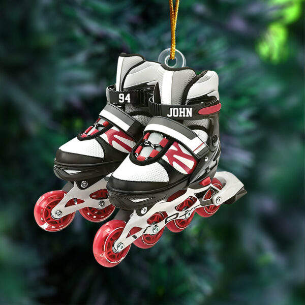 Roller Skate Personalized Acrylic Christmas Ornament, Gift For Roller Skate Lovers - Image 3