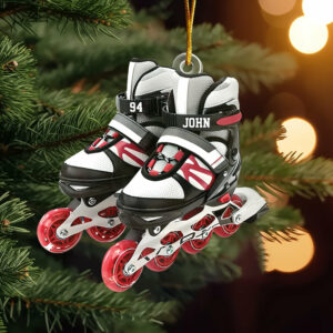 Roller Skate Personalized Acrylic Christmas Ornament, Gift For Roller Skate Lovers