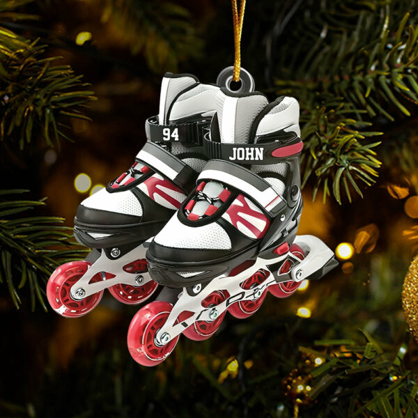 Roller Skate Personalized Acrylic Christmas Ornament, Gift For Roller Skate Lovers - Image 6