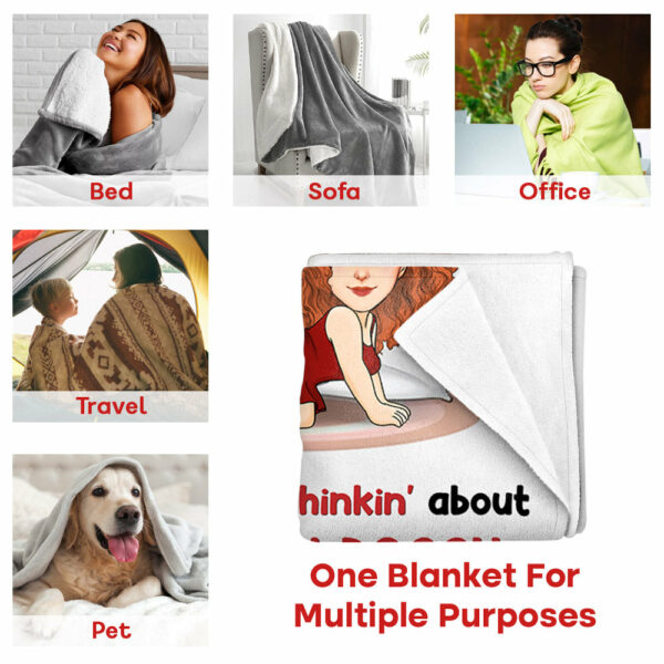 Roses Are Red, The Morning Is Foggy - Couple Personalized Custom Blanket - Christmas Gift For Husband Wife, Anniversary - Image 4