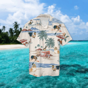 Rough Collie Summer Beach Hawaiian Shirt, Hawaiian Shirts For Men Women Short Sleeve Aloha Beach Shirt