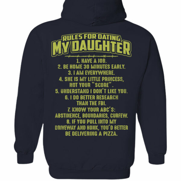 Rules For Dating My Daughter Shirt Perfect Gift For Daughter - Image 8