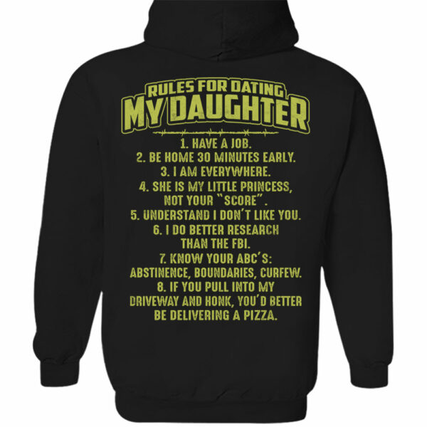 Rules For Dating My Daughter Shirt Perfect Gift For Daughter - Image 13
