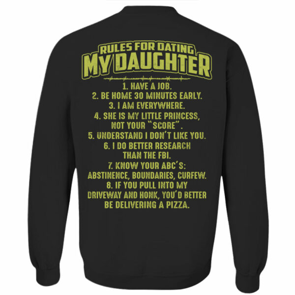 Rules For Dating My Daughter Shirt Perfect Gift For Daughter - Image 7