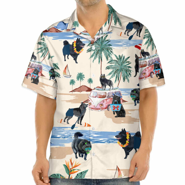 Schipperke Summer Beach Hawaiian Shirt, Hawaiian Shirts For Men Women Short Sleeve Aloha Beach Shirt - Image 3