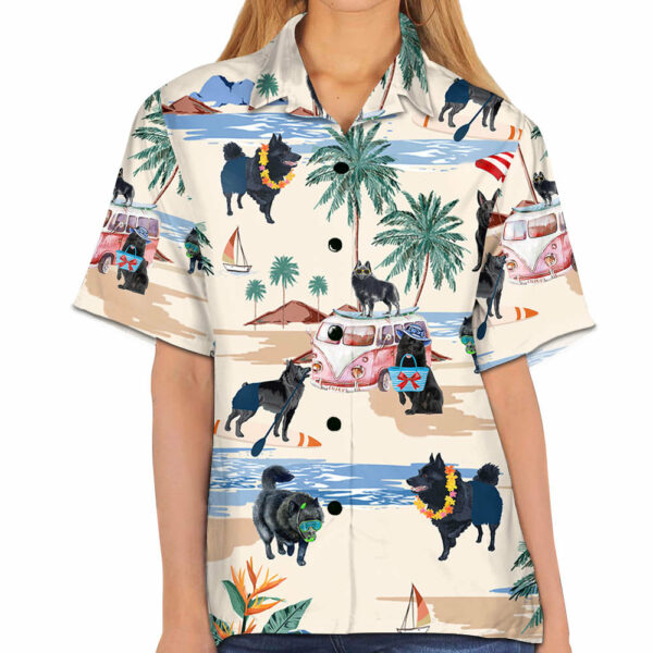 Schipperke Summer Beach Hawaiian Shirt, Hawaiian Shirts For Men Women Short Sleeve Aloha Beach Shirt - Image 5