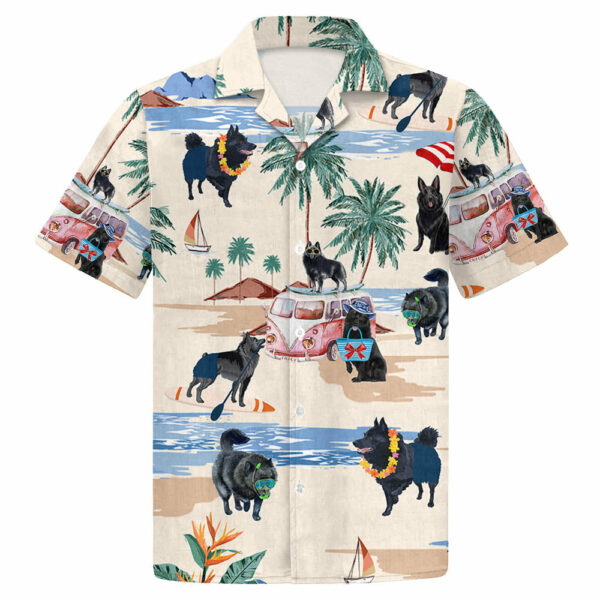 Schipperke Summer Beach Hawaiian Shirt, Hawaiian Shirts For Men Women Short Sleeve Aloha Beach Shirt