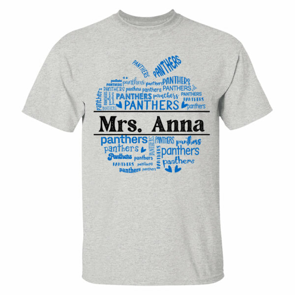 School Mascot Apple Shape Personalized Shirt Custom Gift For Teacher - Image 2
