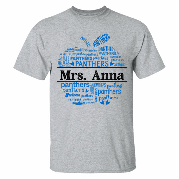 School Mascot Apple Shape Personalized Shirt Custom Gift For Teacher - Image 3