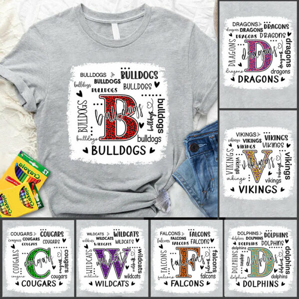 School Mascot Personalized Shirt School Spirits Gift For Teacher