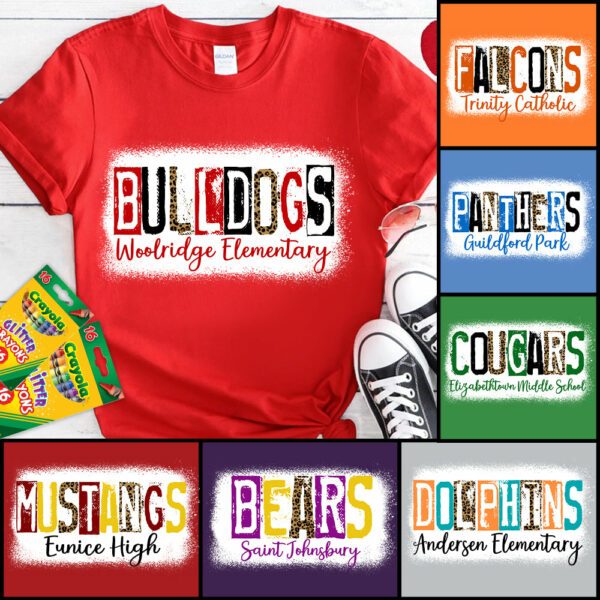 School Spirits Personalized Shirt Custom School Mascot And School Name