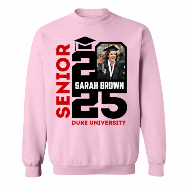 Senior 2025 Custom Photo Shirt, Personalized Graduation Shirt, Graduation Photo Shirt - Image 9