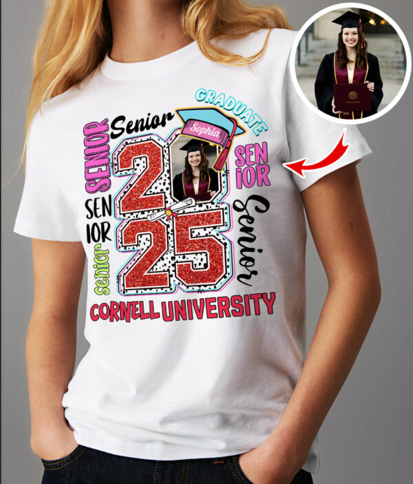 Senior 2025 Graduate, Retro Graduation Shirt - YN2103