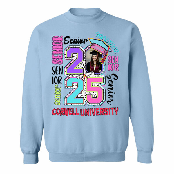 Senior 2025 Graduate, Retro Graduation Shirt vr2 - YN2103 - Image 9