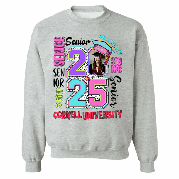 Senior 2025 Graduate, Retro Graduation Shirt vr2 - YN2103 - Image 6