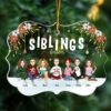Siblings Forever Personalized Christmas Ornament Gift For Loved One