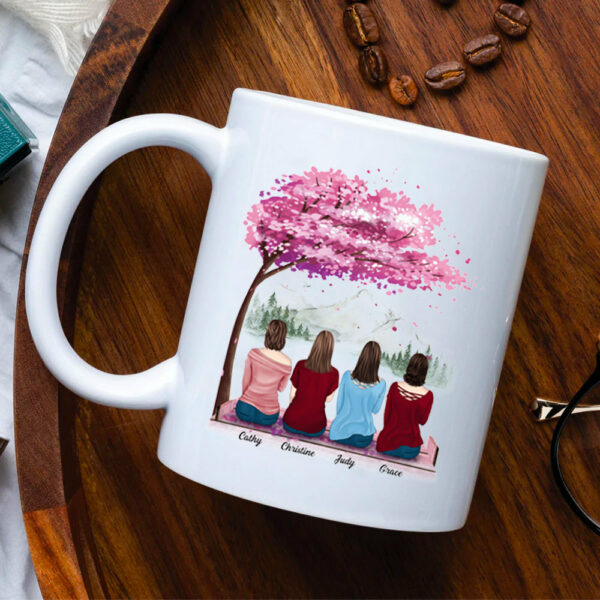 Sisters Do Not Let Sisters Fight Cancer Alone Mug - Mug For Helping Raise Awareness Of Breast Cancer - Image 2