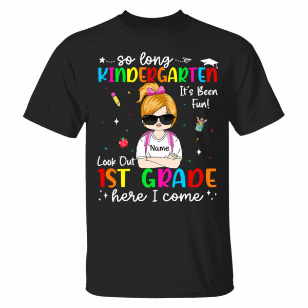 So Long Kindergarten Personalized Shirt Custom School Level Back To School Gift - Image 3
