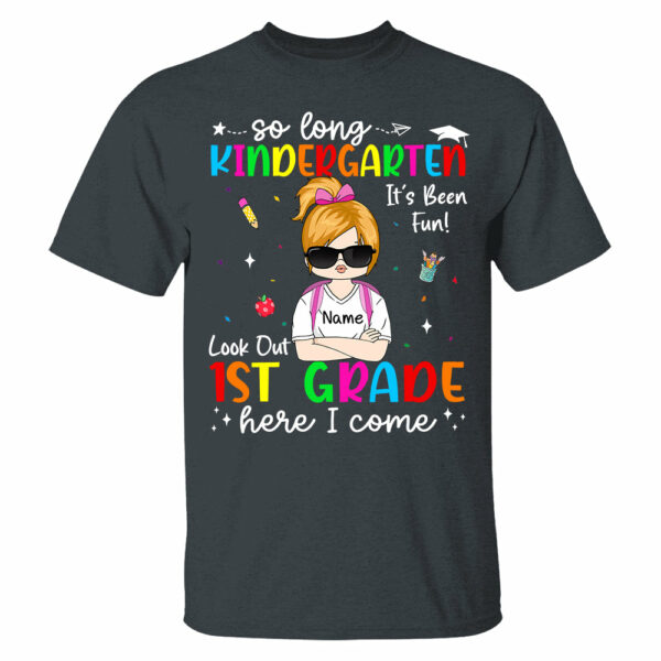 So Long Kindergarten Personalized Shirt Custom School Level Back To School Gift - Image 5