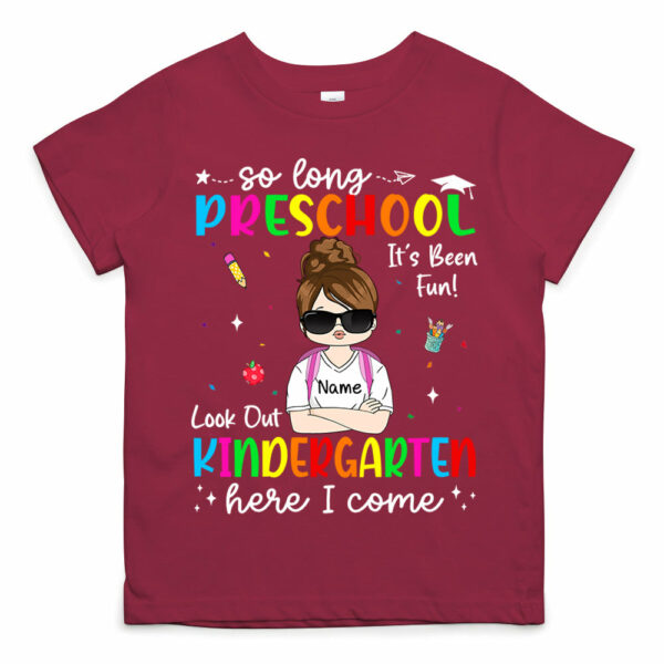 So Long Kindergarten Personalized Shirt Custom School Level Back To School Gift - Image 11