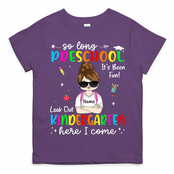 So Long Kindergarten Personalized Shirt Custom School Level Back To School Gift - Image 10