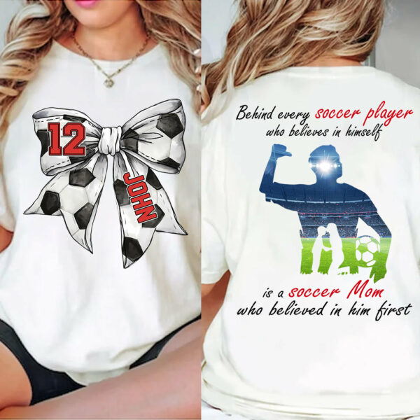 Soccer Mom Shirt, Personalized Soccer Shirt, Gift For Soccer Lover A2110