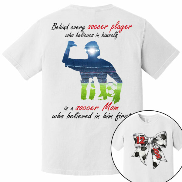 Soccer Mom Shirt, Personalized Soccer Shirt, Gift For Soccer Lover A2110 - Image 6