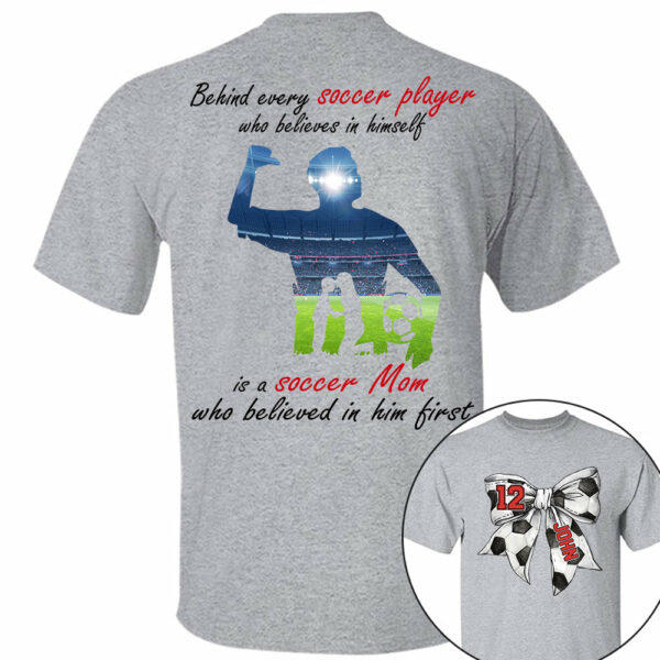 Soccer Mom Shirt, Personalized Soccer Shirt, Gift For Soccer Lover A2110 - Image 3