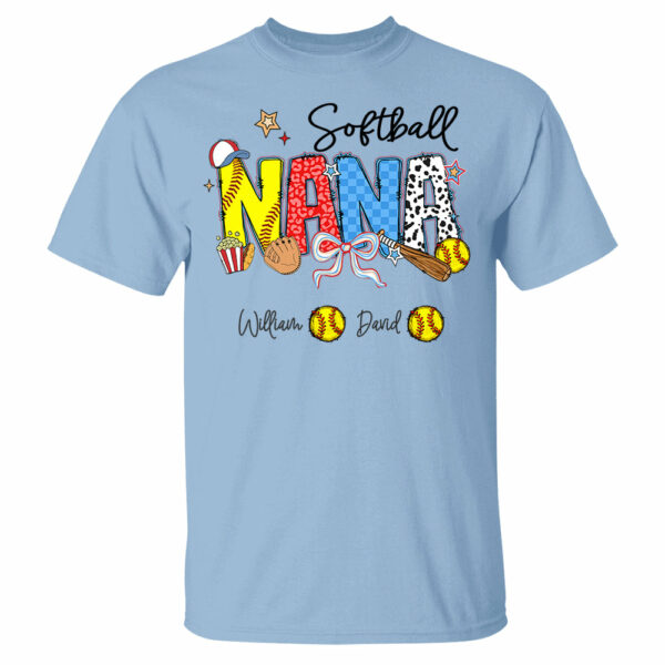 Softball Mama - Personalized Shirt Gift For Grandma - Image 9