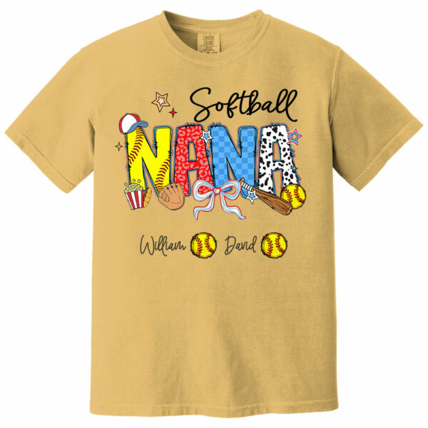 Softball Mama - Personalized Shirt Gift For Grandma - Image 14