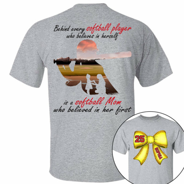 Softball Mom Shirt, Personalized Softball Shirt, Gift For Softball Lover A2110 - Image 3