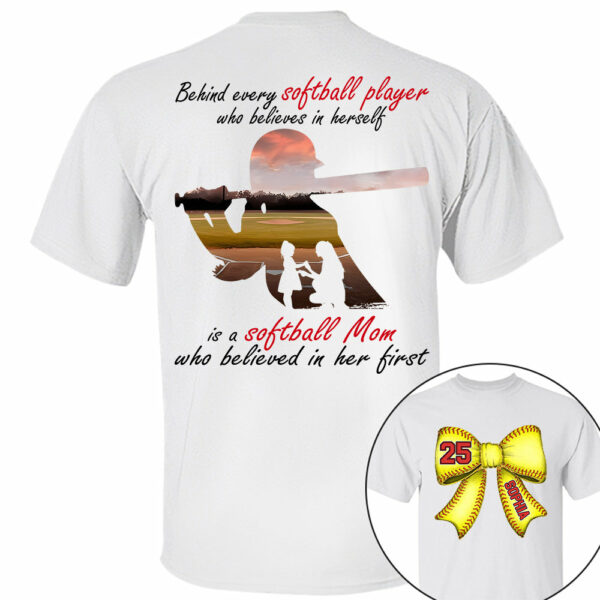 Softball Mom Shirt, Personalized Softball Shirt, Gift For Softball Lover A2110 - Image 2