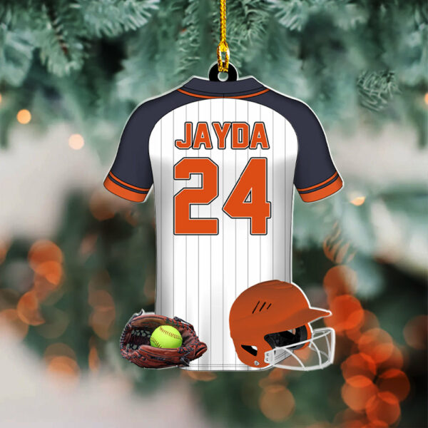 Softball Personalized Acrylic Ornament For Softball Player - Gift For Softball Lovers - Image 6