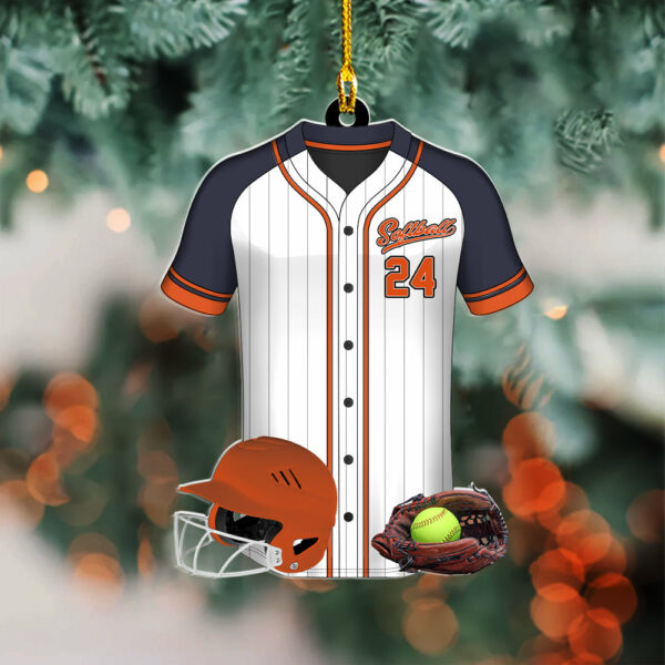 Softball Personalized Acrylic Ornament For Softball Player - Gift For Softball Lovers - Image 5