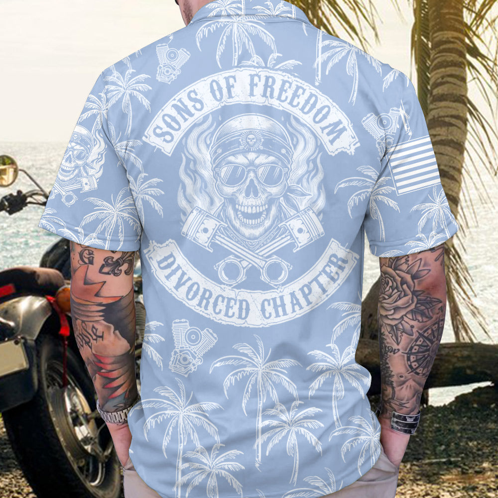 Sons Of Arthritis Ibuprofen Chapter - Palm Tree Men's Resort 3D All Over Print Polo Shirt Man Hawaiian Vacation Beach Pique Shirt