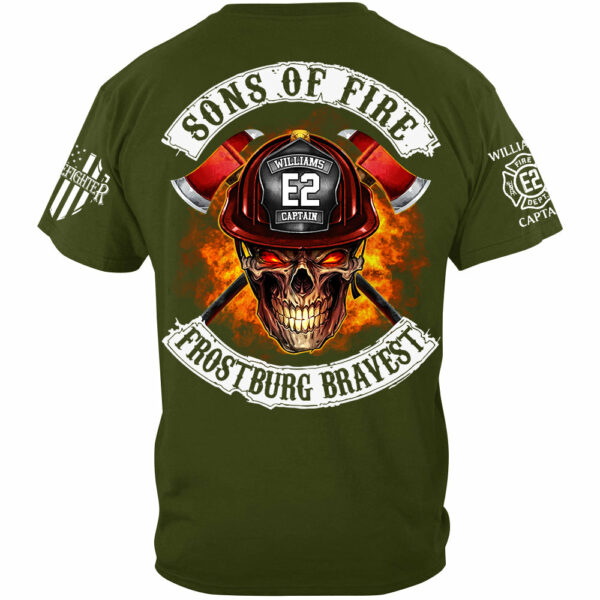Sons Of Fire Custom Shirt For Firefighters Fireman Shirt H2511 - Image 4