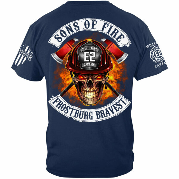 Sons Of Fire Custom Shirt For Firefighters Fireman Shirt H2511 - Image 3